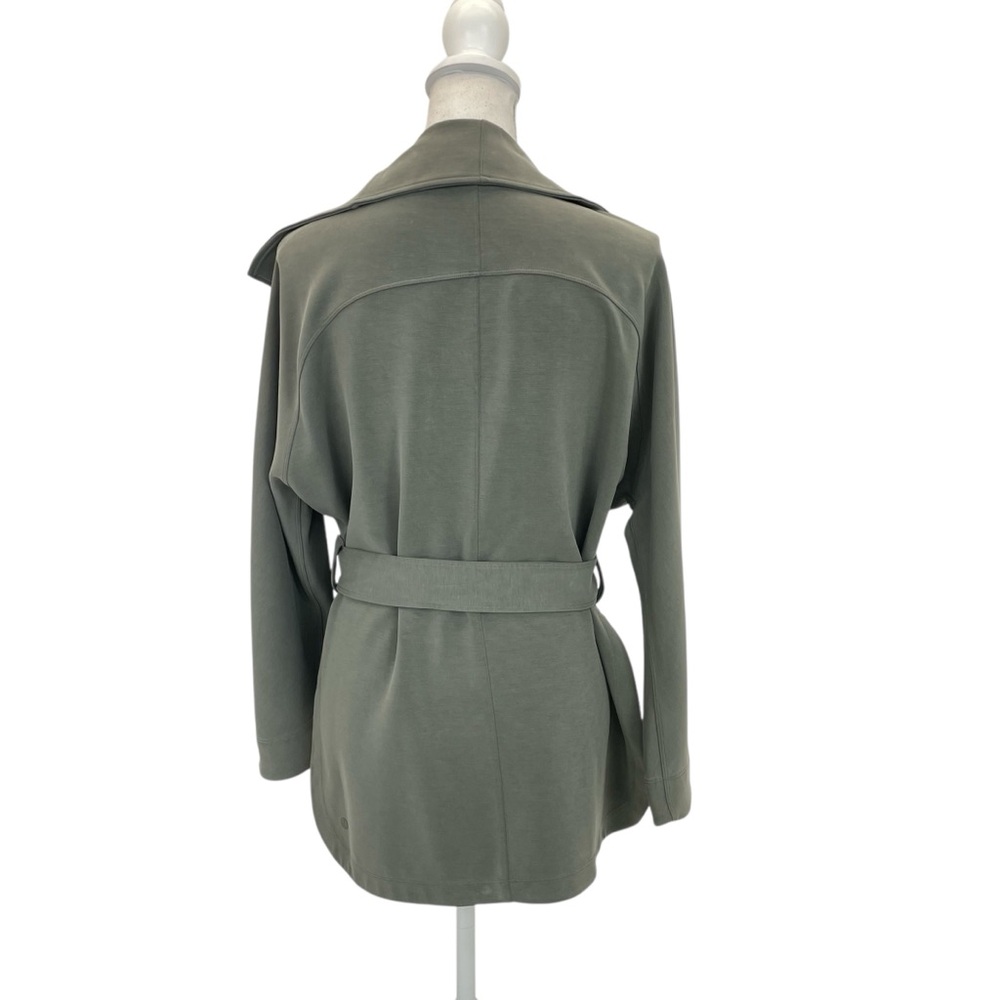 Lululemon Softstreme Belted Wrap Jacket Grey Sage XS/S - Picture 9 of 16